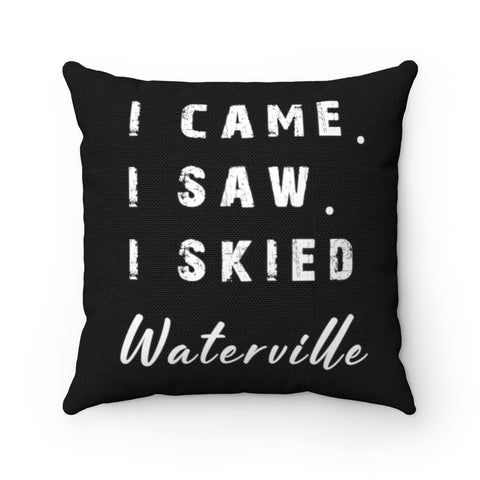 I skied Waterville - Throw Pillow