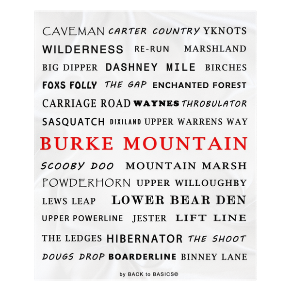 Burke Mountain - Throw Blanket
