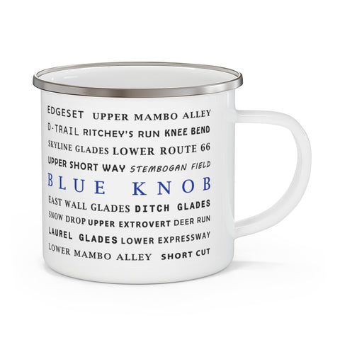 Blue Knob - Enamel Camping Mug