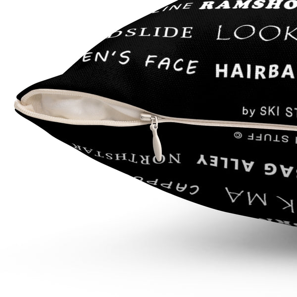 Skiing Trails Vail - Throw Pillow