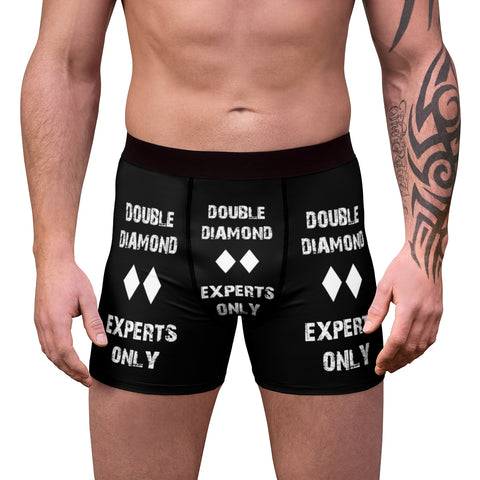 a man wearing a pair of black boxer shorts