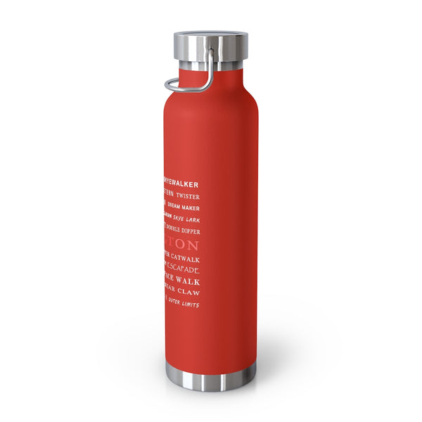 Killington Skiing Trails, Vacuum Insulated Bottle, Skiing Bottle, Skier Gifts