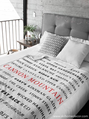Cannon Mountain - Throw Blanket