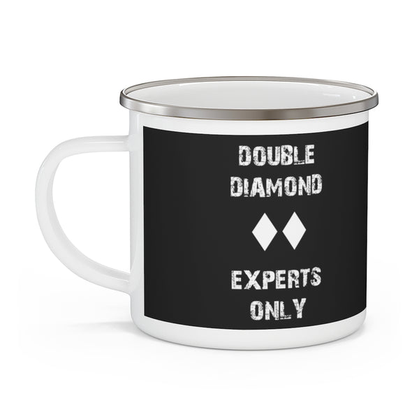 Double Diamond Experts Only - Enamel Camping Mug