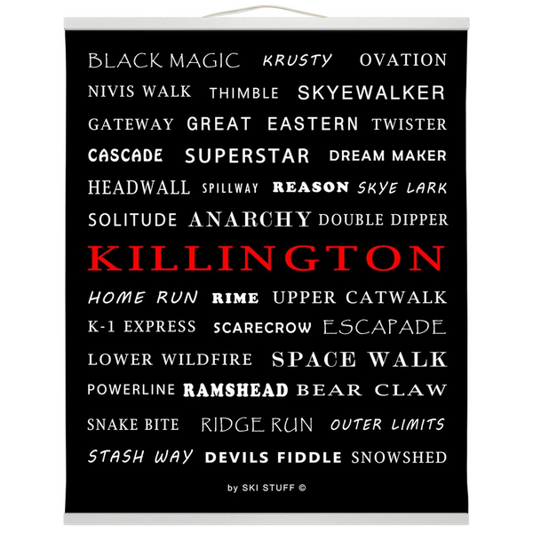 Hanging Canvas Print - Killington Trails