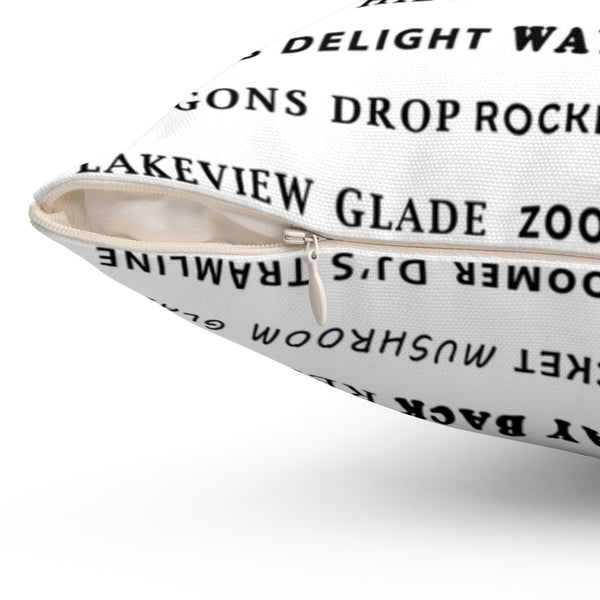 Skiing Trails Cannon Mountain - Throw Pillow