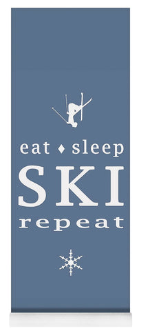 Eat Sleep SKI Blue - Yoga Mat