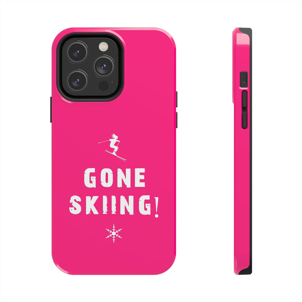 Gone Skiing Pink - Tough Phone Case, Case-Mate