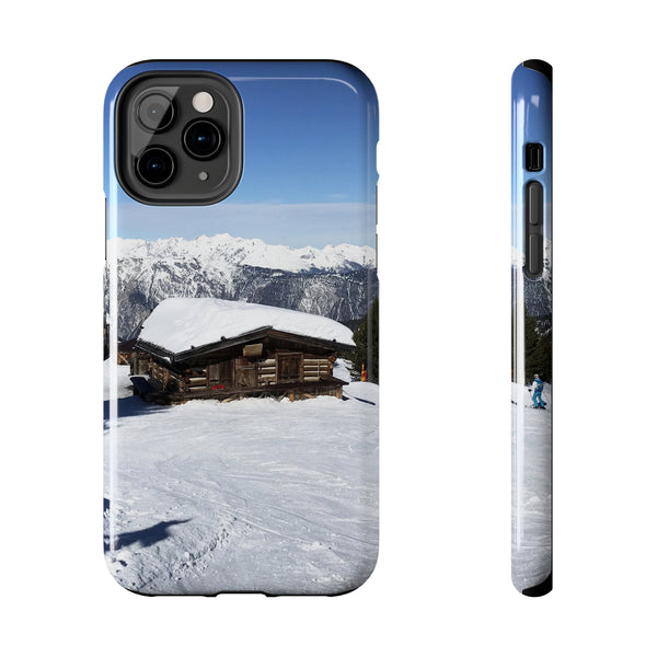 Ski Hut in the Alps - Tough Phone Case, Case-Mate