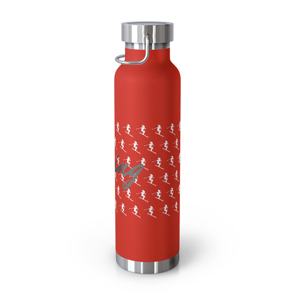 Skiing Vacuum Insulated Bottle, Skiing Bottle, Skier Gifts