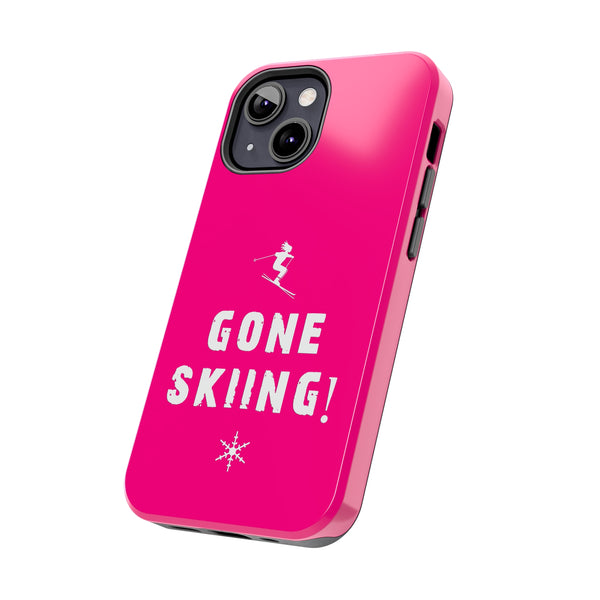 Gone Skiing Pink - Tough Phone Case, Case-Mate