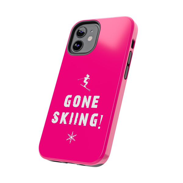 Gone Skiing Pink - Tough Phone Case, Case-Mate