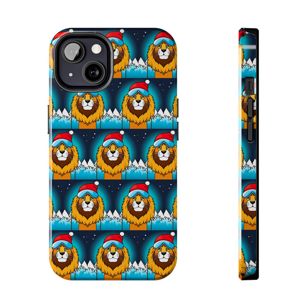 Skiing Lion - Tough Phone Case, Case-Mate