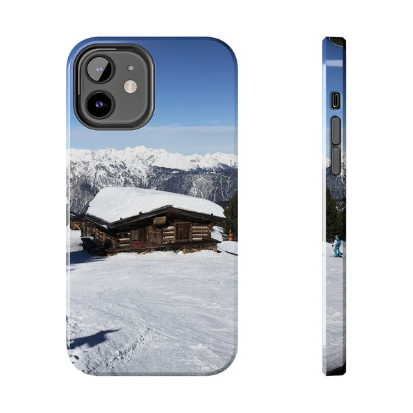 Ski Hut in the Alps - Tough Phone Case, Case-Mate