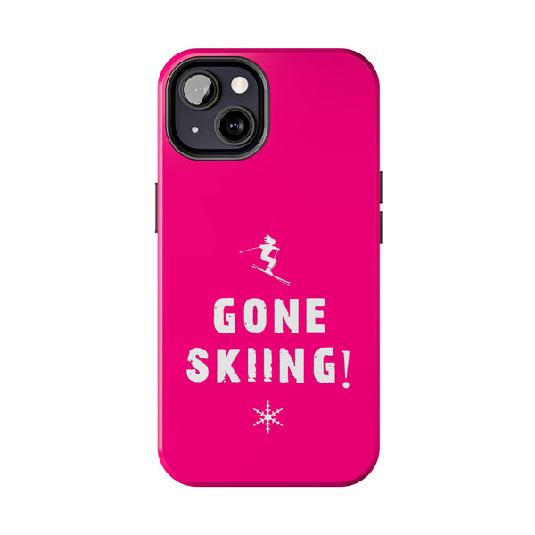 Gone Skiing Pink - Tough Phone Case, Case-Mate