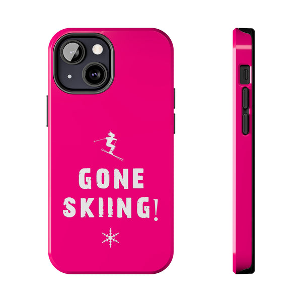 Gone Skiing Pink - Tough Phone Case, Case-Mate