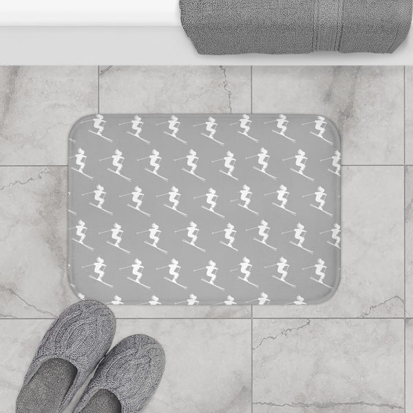 small bath mat ski decor