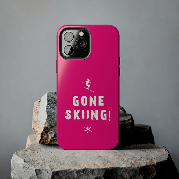 Gone Skiing Pink - Tough Phone Case, Case-Mate