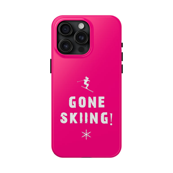 Gone Skiing Pink - Tough Phone Case, Case-Mate