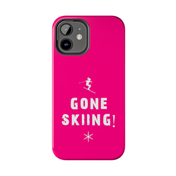 Gone Skiing Pink - Tough Phone Case, Case-Mate