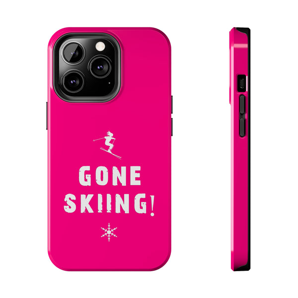 Gone Skiing Pink - Tough Phone Case, Case-Mate