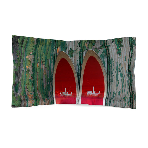 Red Skis - Pillow Sham