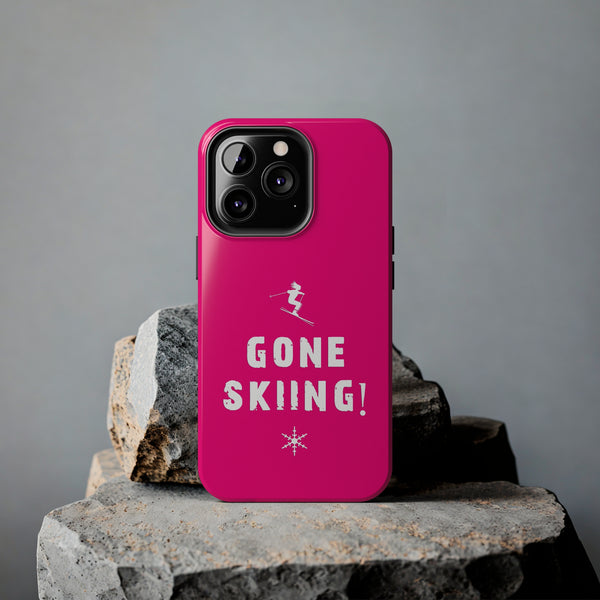 Gone Skiing Pink - Tough Phone Case, Case-Mate