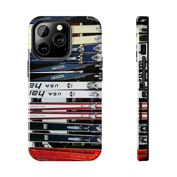 Vintage Skis - Tough Phone Case, Case-Mate