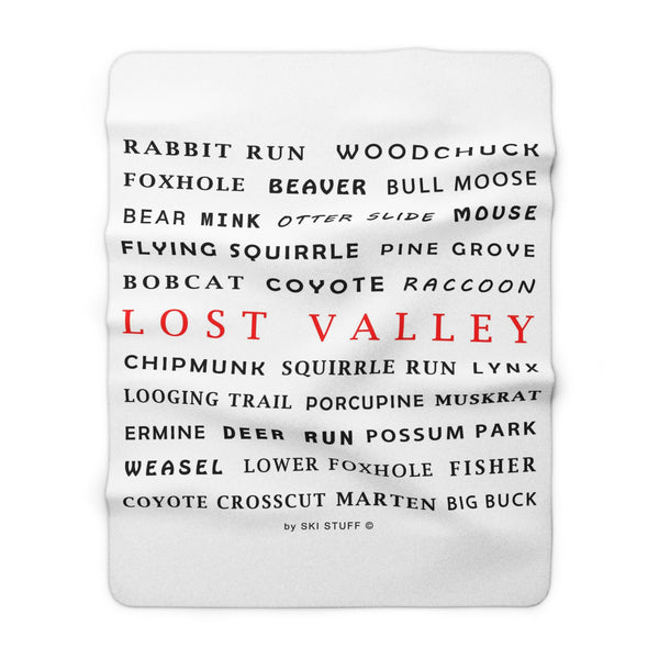 Lost Valley, Maine - Fleece Blanket