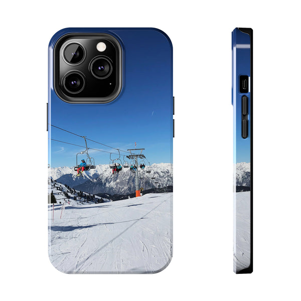 Skiing in the Alps - Tough Phone Case, Case-Mate