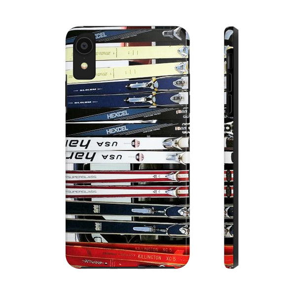 Vintage Skis - Tough Phone Case, Case-Mate