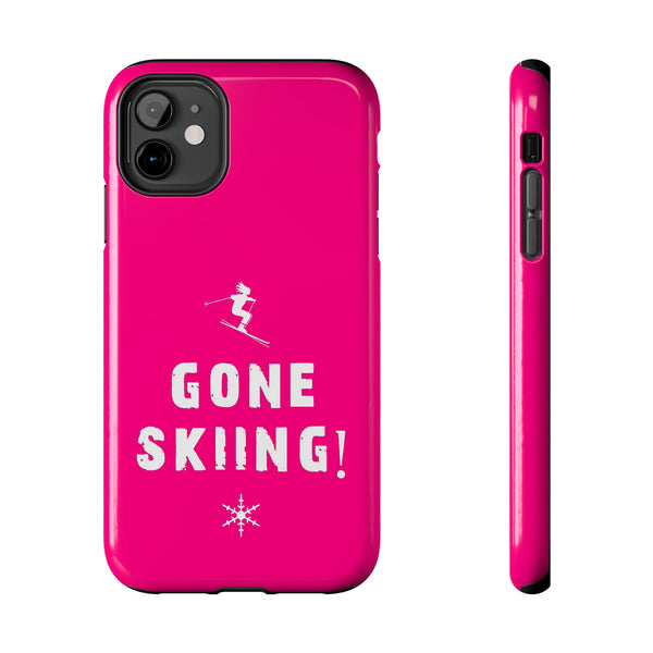 Gone Skiing Pink - Tough Phone Case, Case-Mate