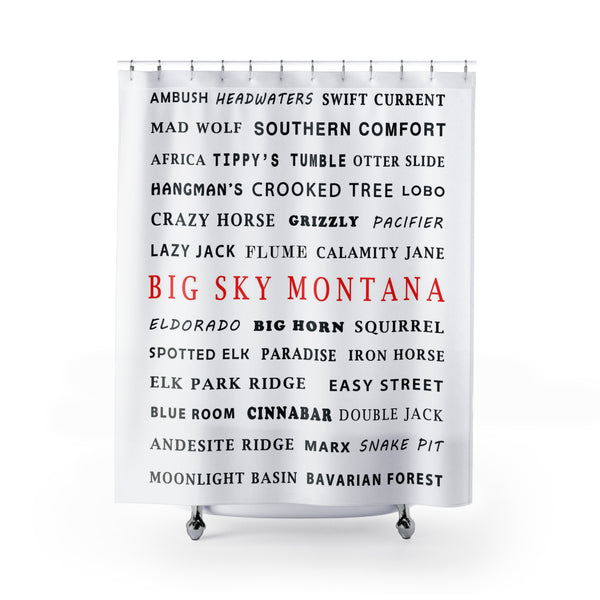 Big Sky Montana - Shower Curtain