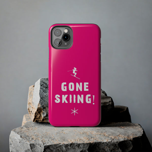 Gone Skiing Pink - Tough Phone Case, Case-Mate