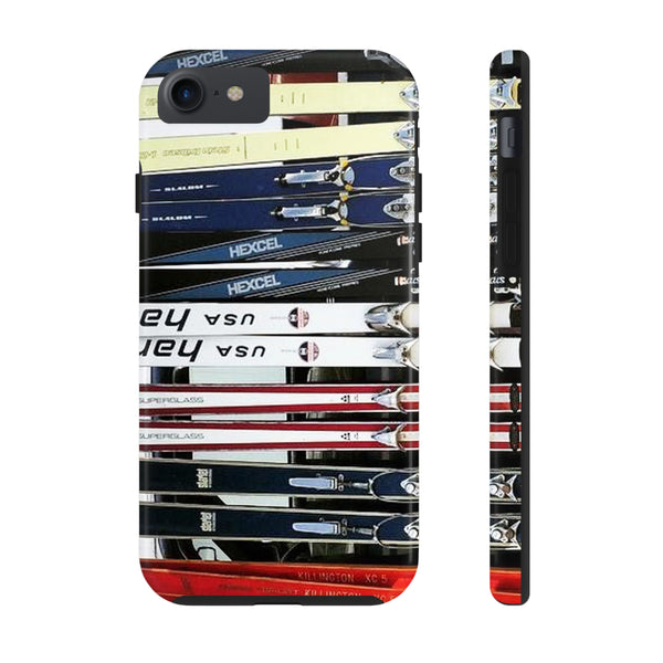 Vintage Skis - Tough Phone Case, Case-Mate