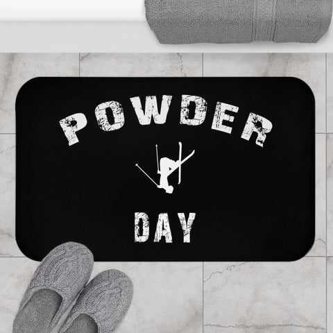 Powder Day Black - Bath Mat