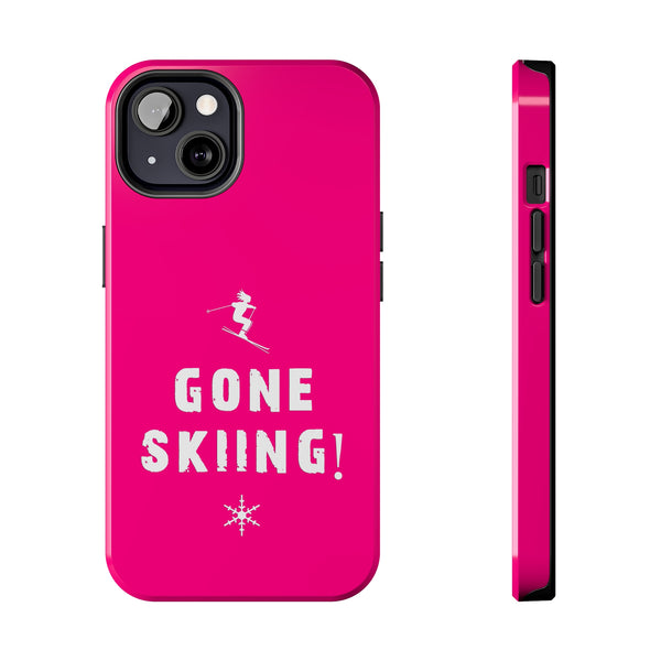 Gone Skiing Pink - Tough Phone Case, Case-Mate