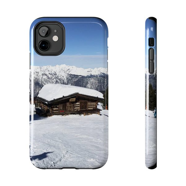 Ski Hut in the Alps - Tough Phone Case, Case-Mate