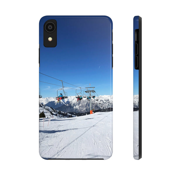 Skiing in the Alps - Tough Phone Case, Case-Mate