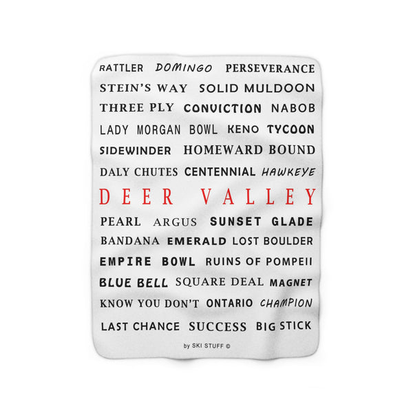Deer Valley, Utah - Fleece Blanket