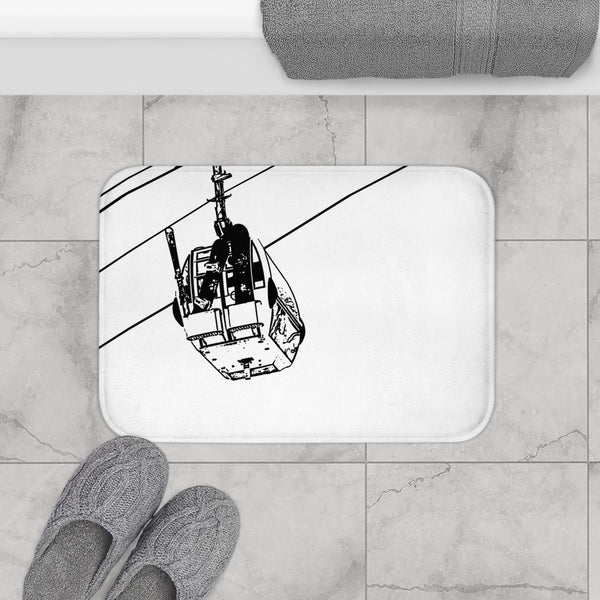 small bath mat ski decor