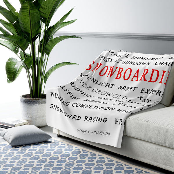 Snowboarding - Fleece Blanket