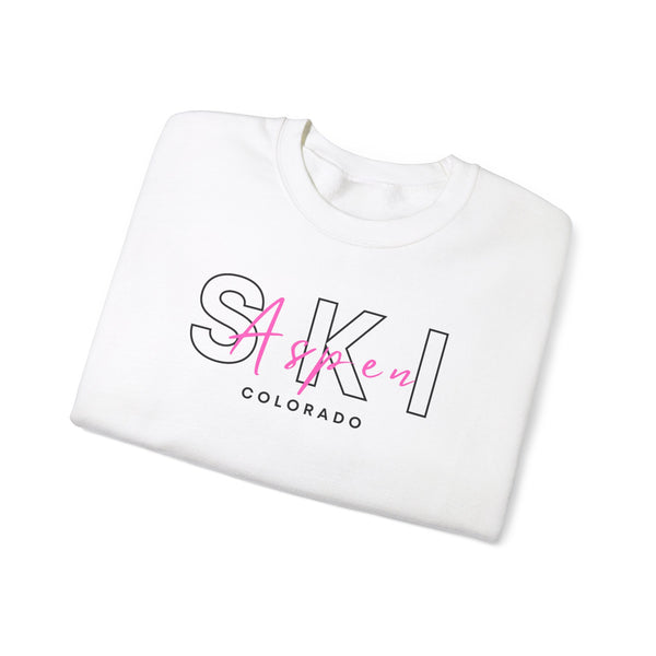 Ski Aspen Colorado - Unisex Crewneck Sweatshirt, Ski Lovers Gifts