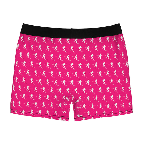 Skiers - Pink Men's Boxer Briefs