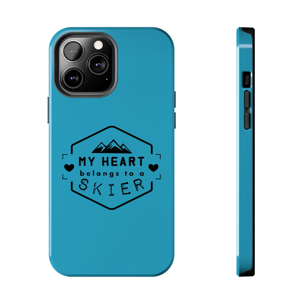 My Heart Belongs to a Skier - Tough Phone Case, Case-Mate