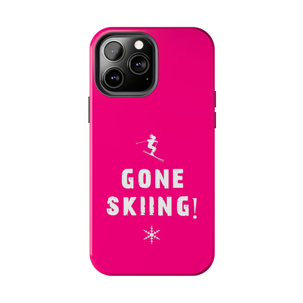 Gone Skiing Pink - Tough Phone Case, Case-Mate