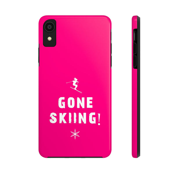 Gone Skiing Pink - Tough Phone Case, Case-Mate