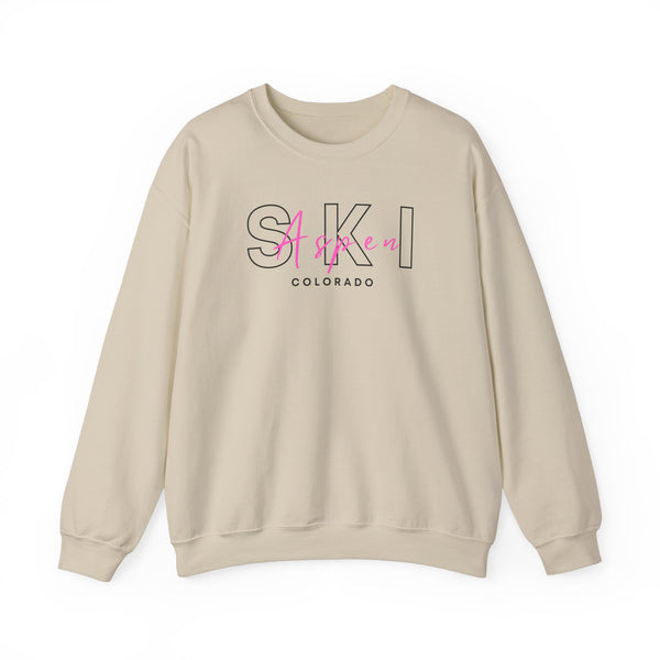 Ski Aspen Colorado - Unisex Crewneck Sweatshirt, Ski Lovers Gifts