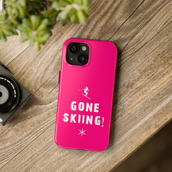 Gone Skiing Pink - Tough Phone Case, Case-Mate