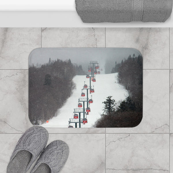 small bath mat ski decor